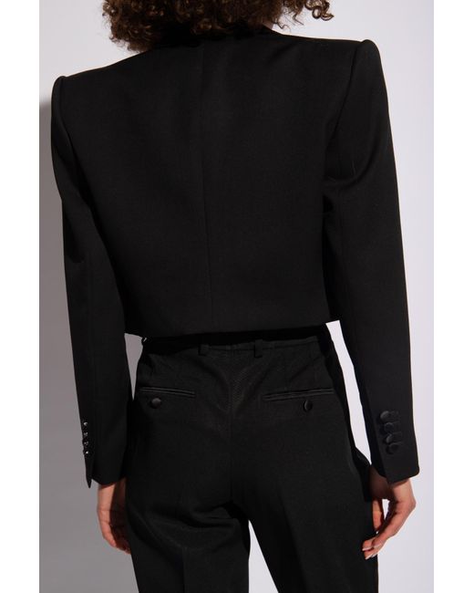 Dolce & Gabbana Black Wool Blazer,