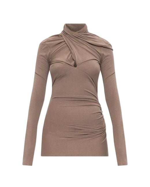 Entire studios Brown Draped Top