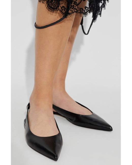 Aeyde White 'Annora' Leather Shoes