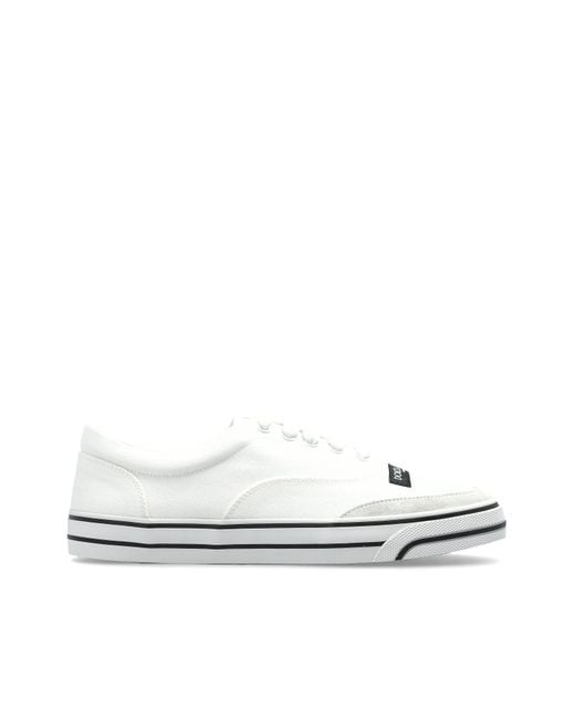 Dolce & Gabbana White Sports Shoes "Dg Sailing"