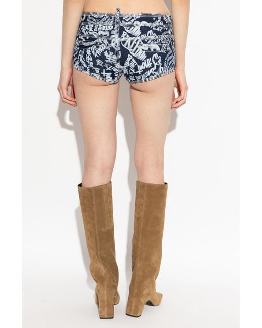 DSquared² Multicolor Denim Shorts