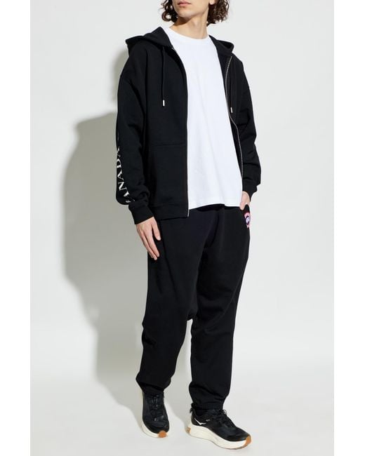 Canada Goose White T-Shirt With Logo Patch for men