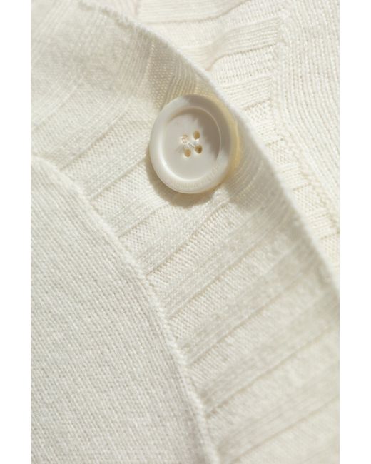 Fabiana Filippi White Wool Cardigan,