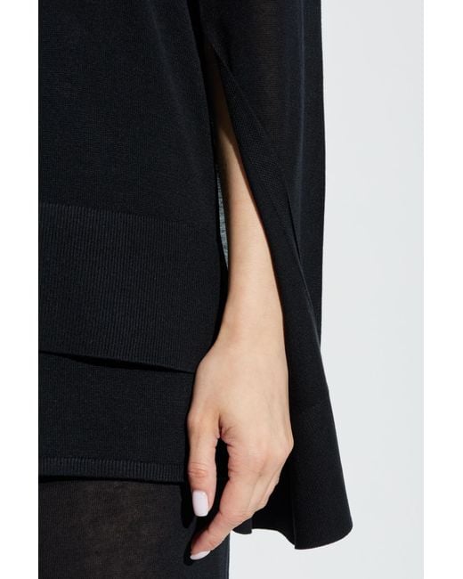 Totême  Black Golf With Flared Sleeves,