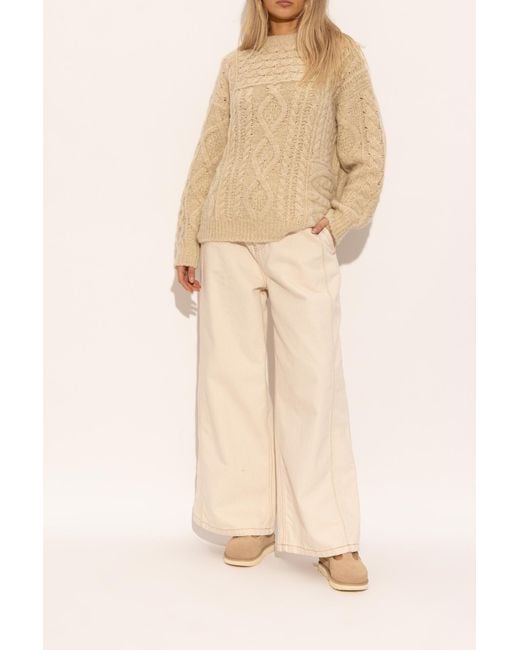 Ugg Brown Suede Shoes 'W Goldenstar Mary Jane'