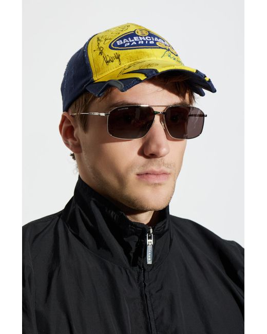 Balenciaga Metallic Sunglasses for men