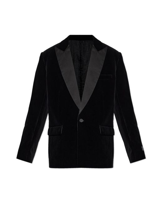 Balmain Black Velvet Blazer for men