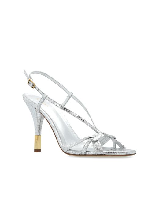 Chloé White High-Heeled Sandals 'Nour'