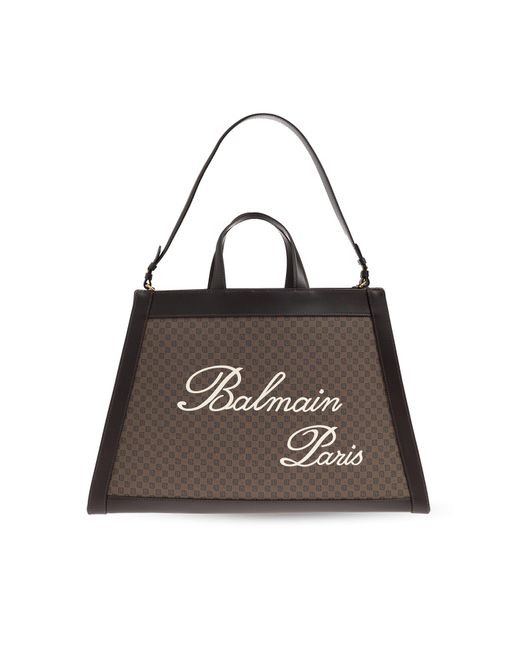 Balmain Brown 'olivier's Cabas' Shopper Bag,