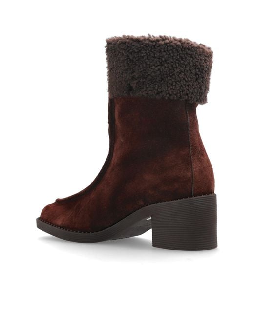 Jimmy Choo Brown Heeled Ankle Boots 'Hali'