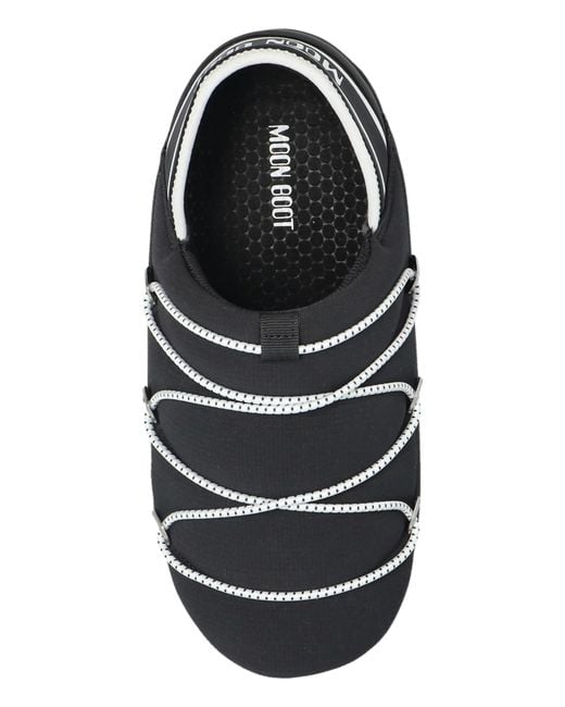 Moon Boot Black 'Mb Icon Slipper' Shoes
