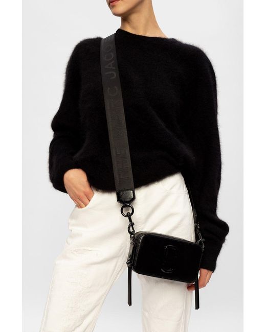 Marc Jacobs Black 'The Snapshot Small' Shoulder Bag