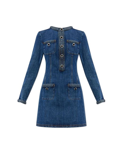 Self-Portrait Blue Denim Dress
