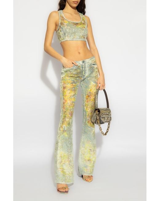 DIESEL 'D-Shark-Fse' Jeans in Yellow | Lyst