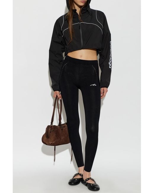Balenciaga Black Short Jacket With Hood
