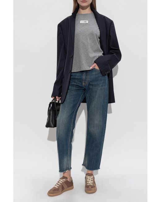 Maison Margiela Blue Jeans With Logo