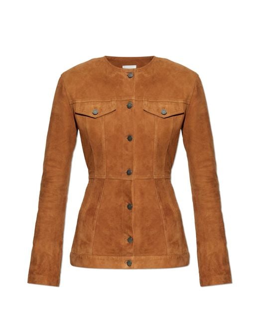 Haikure Brown Suede Jacket "Temple"