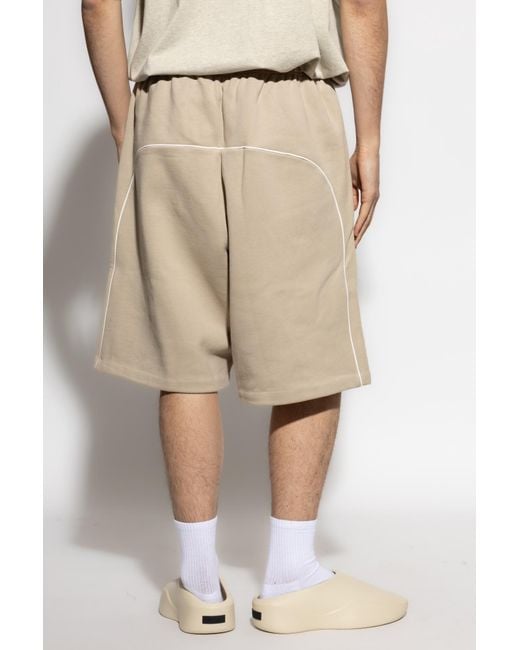 Fear Of God Natural Sweat Shorts With Side Stripes for men