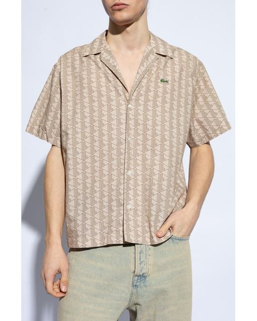 Lacoste Natural Patterned Shirt, for men