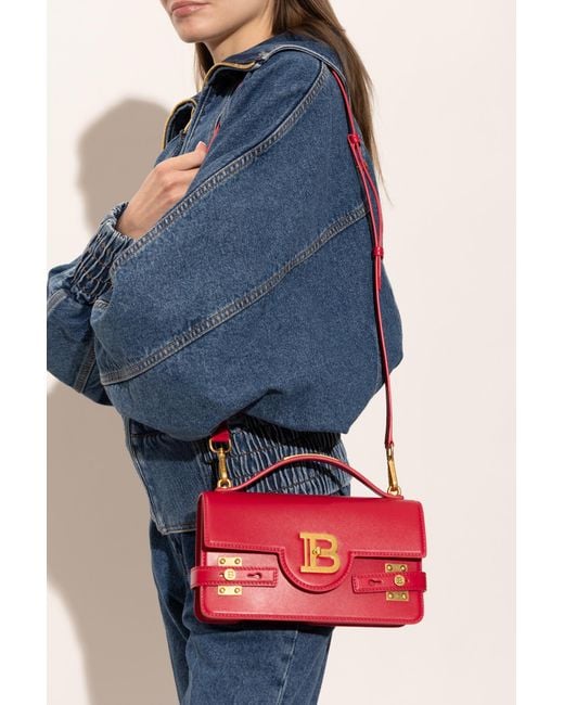 Balmain Red Handbag "B-Buzz 24"