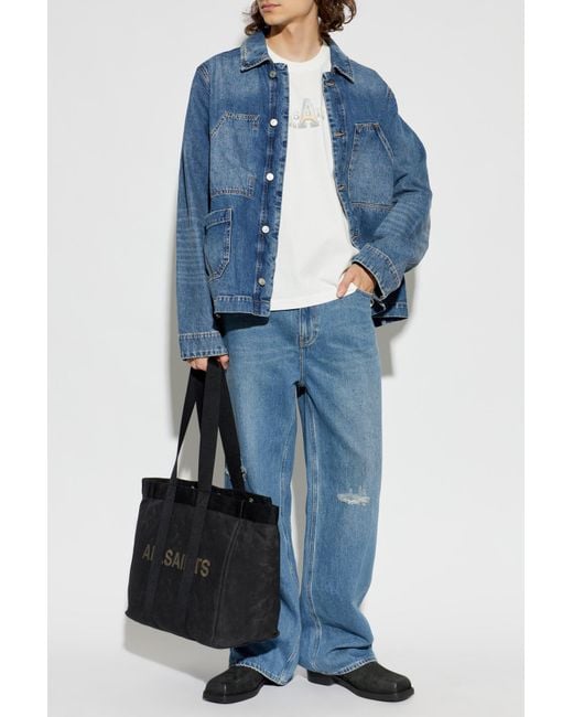 AllSaints Blue 'Mukesh' Denim Jacket for men