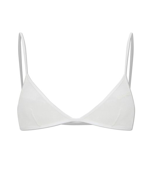DSquared² White Bra With Embroidered Logo