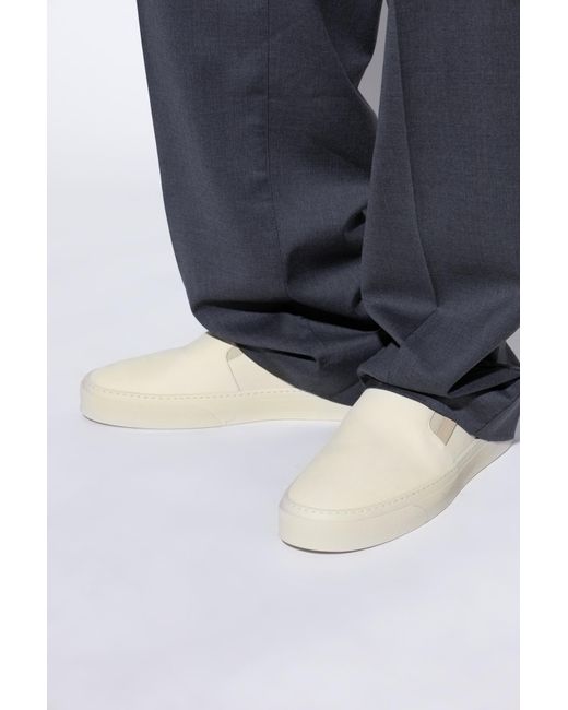 Moncler Natural Shoes Monclub Type Slip-On for men