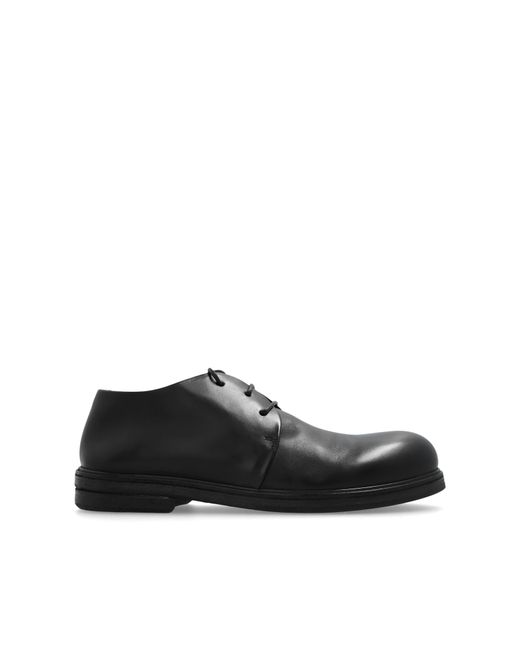 Marsèll Black Leather Shoes 'zucca Zeppa',