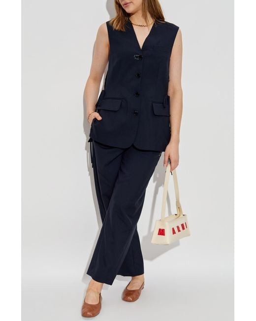 Marni Blue Wool Trousers