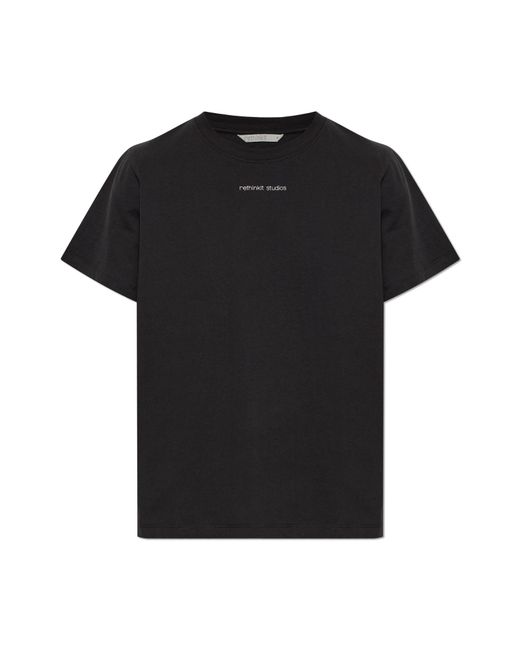 Rethinkit Studios Black T-Shirt With Logo