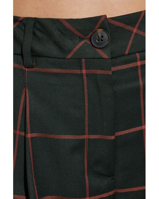 Paul Smith Natural Plaid Pattern Trousers
