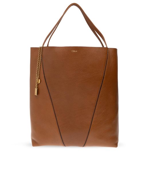 Chloé Brown Bag Spin Large Type Shopper