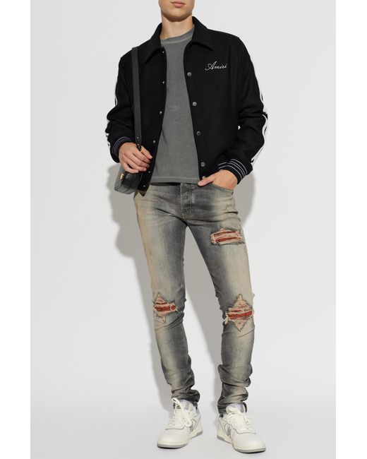 Amiri Gray Jeans With 'Vintage' Effect for men