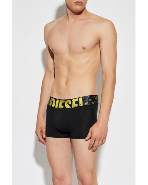 DIESEL Black Three-Pack Of Boxer Briefs 'Umbx-Damienthreepack' for men