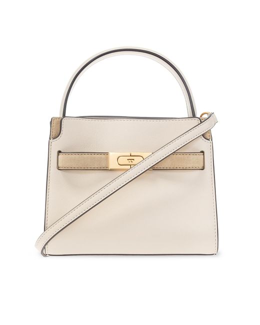 Tory Burch Lee Radziwill Petite Double Bag in Natural