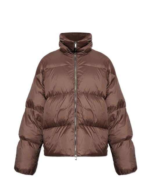 Studio Nicholson Brown Down Jacket "Massey" for men