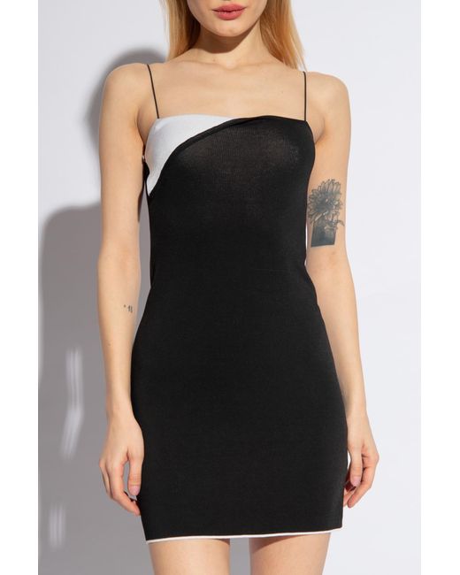 Jacquemus Black 'aro' Slip Dress,