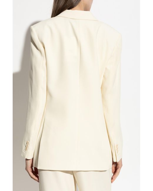 Theory Natural Blazer With Open Lapels
