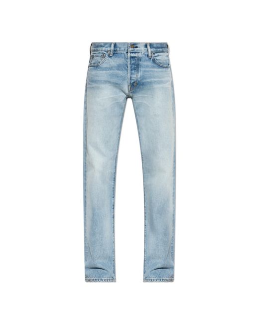 Tom Ford Blue Straight-Leg Jeans for men