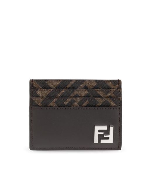 Fendi Black Card Holder for men