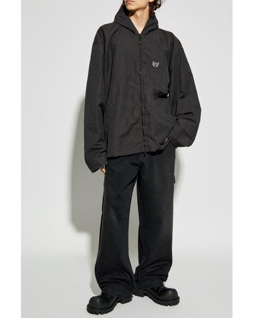Vetements Black Jeans With Logo for men