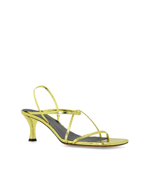 Proenza Schouler White 'square Strappy' Heeled Sandals,