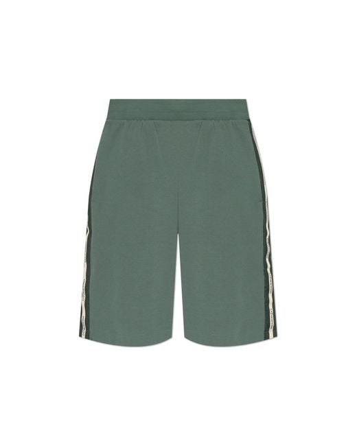 EA7 Green Shorts With Logo for men