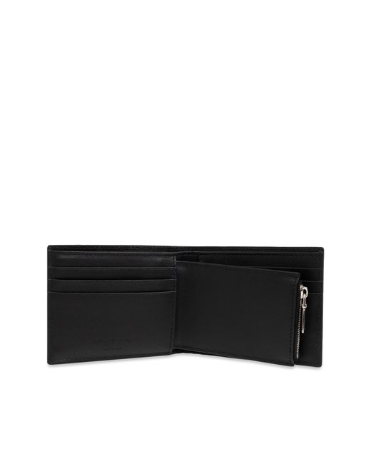 McQueen Black Sophisticated Logo Wallet for men