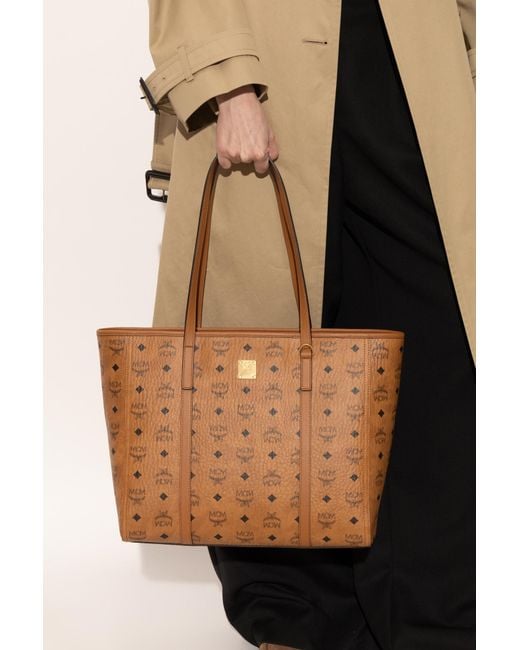 MCM Brown 'Toni Medium' Shopper Bag