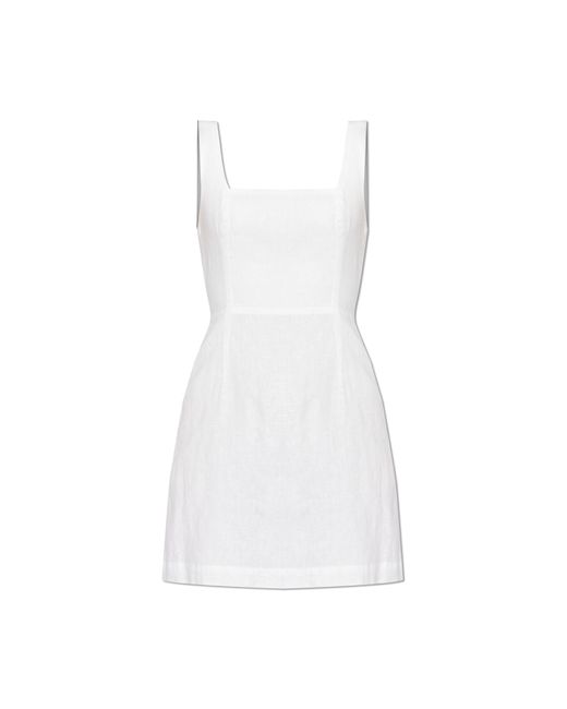 Posse White Linen Dress 'skyla',