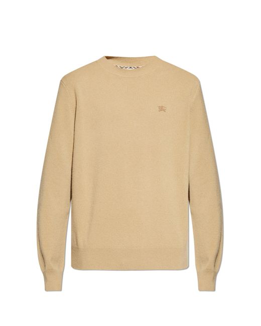 Burberry Natural Cashmere Sweater for men