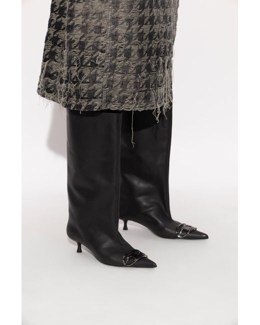 DIESEL Black Heeled Boots 'D-Venus'