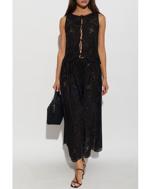 Matteau Black Lace Top