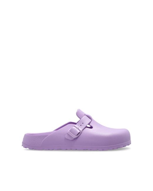 Birkenstock Purple 'Boston Eva' Slides
